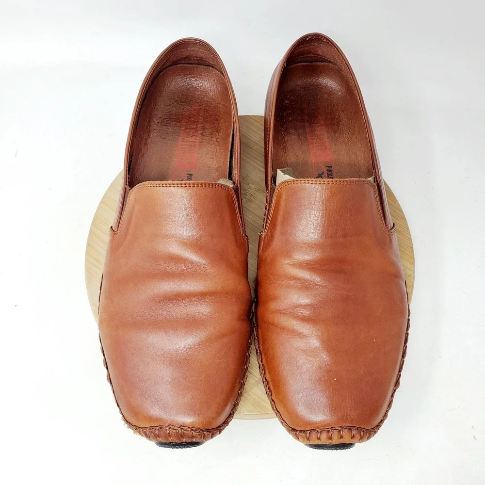 Pikolinos Jerez Loafer Mens 45 Brown Business Casual Slip On Minimalist Shoes